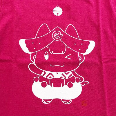 ゆるキャラ ちゃぐぽんTシャツ(ピンク)ペアセット