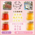 非加熱はちみつ　そば・春の百花(さくら)　60g×各2本