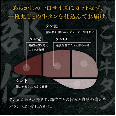 滝沢 厚切り牛タン 1kg しょうゆ味