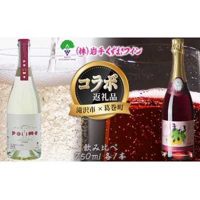 岩手県滝沢市×葛巻町　滝沢りんごワイン‐ポムシードル‐とほたるスパークリング赤