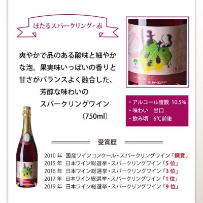 岩手県滝沢市×葛巻町　滝沢りんごワイン‐ポムシードル‐とほたるスパークリング赤