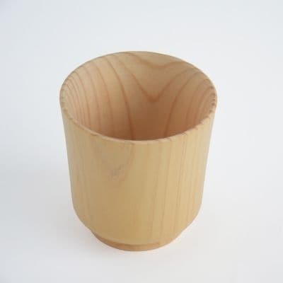 木製檜コップ　ぐいのみ　No.0712