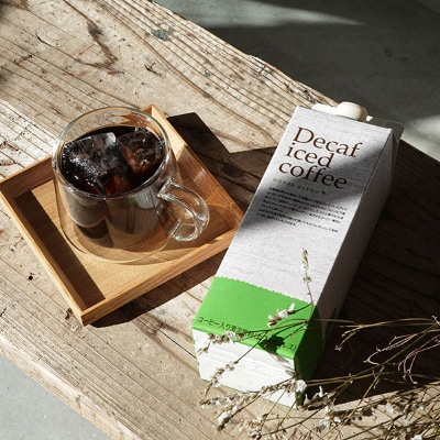 辻本珈琲で人気のおすすめコーヒーアイスコーヒー デカフェハウスブレンド[無糖]12本 自社焙煎