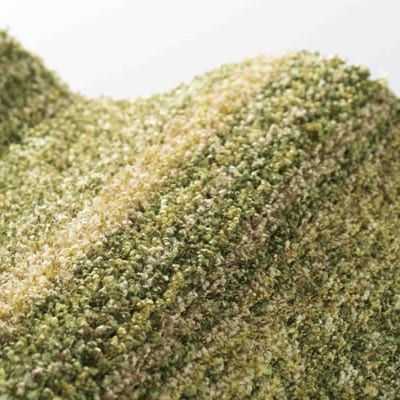 【サイズ200×200cm】カーペットラグ　さらさらふわふわ長続き(リュストル)　色:モスグリーン