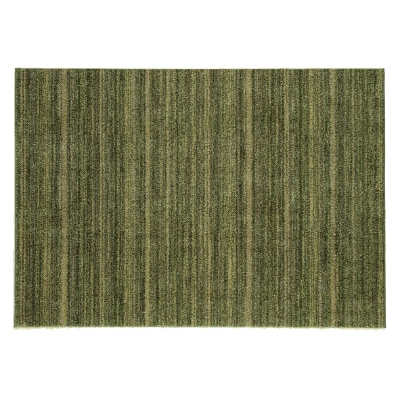 【サイズ200×200cm】カーペットラグ　さらさらふわふわ長続き(リュストル)　色:モスグリーン
