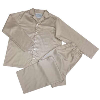 【シングル】プレミアムカバー25cm巾シーツ・掛・枕&パジャマ(男女兼用Sサイズ)4点セット　色SP
