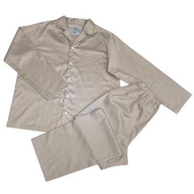 【シングル】プレミアムカバー35cm巾シーツ・掛・枕&パジャマ(男女兼用Mサイズ)4点セット　色SP