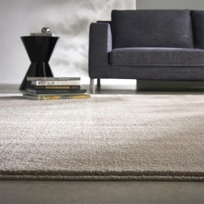 カーペットラグ 【200×200cm】 なめらかタッチ (カーム) ベージュ