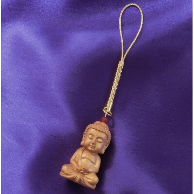 仏陀(ブッダ)の根付ストラップ〈悟り〉