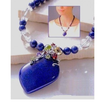 ラピスラズリの宝石ネックレス