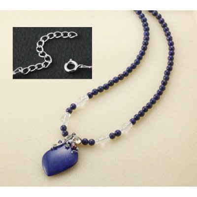 ラピスラズリの宝石ネックレス