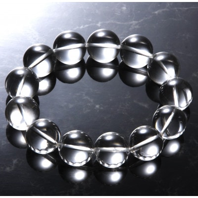 本水晶18mm珠ブレスレット