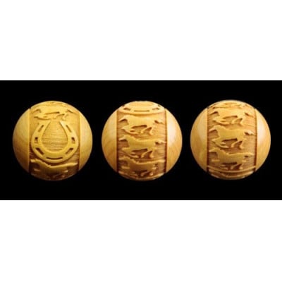 万事が馬九行く・柘植の九頭の馬ブレスレット　赤めのう