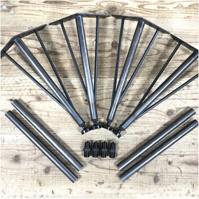 鉄脚　直径22ジョイント(高さ670mm) 4本セット　COBA (1)