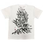 手描きTシャツ 仏画 蔵王権現 白 (半袖 Mサイズ)