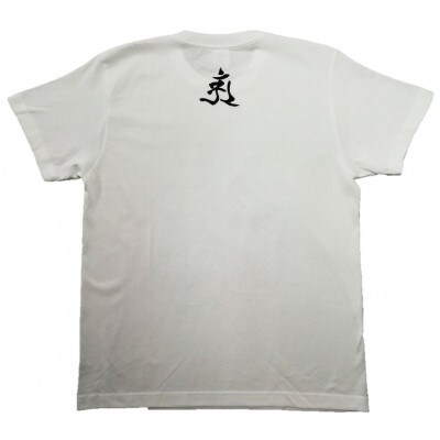 手描きTシャツ 仏画 普賢菩薩 白 (半袖 XLサイズ)