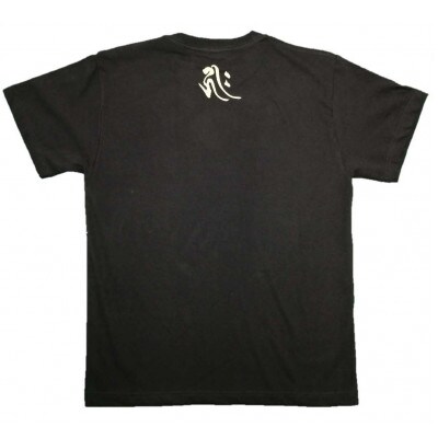 手描きTシャツ 仏画 十一面千手観音 黒 (半袖 Mサイズ)