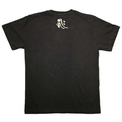 手描きTシャツ 仏画 阿弥陀如来 黒 (半袖 Mサイズ)