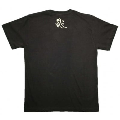 手描きTシャツ 仏画 阿弥陀如来 黒 (半袖 Lサイズ)