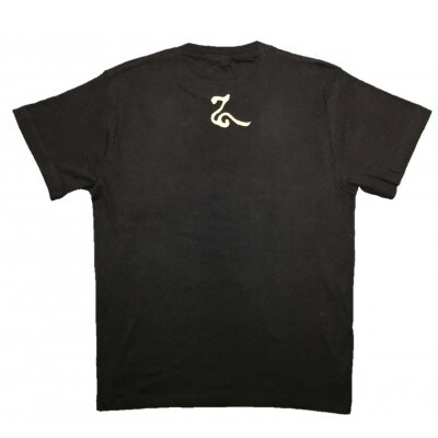 手描きTシャツ 仏画 六地蔵 黒 (半袖 Mサイズ)