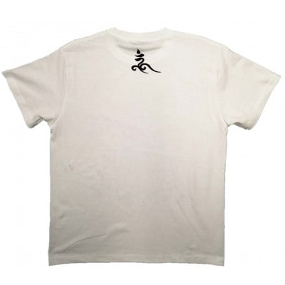 手描きTシャツ 仏画 馬頭観音 白 (半袖 Mサイズ)