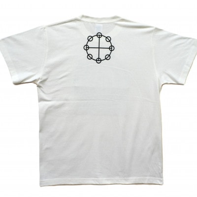 Tシャツ カタカムナ 麻炭 白 (半袖 Mサイズ)