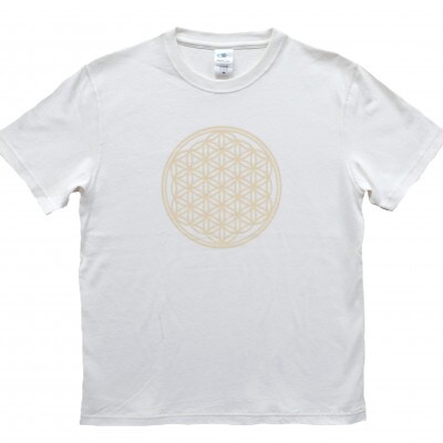 Tシャツ フラワー・オブ・ライフ 姫川薬石 ヘンプ生地 (半袖 Sサイズ)