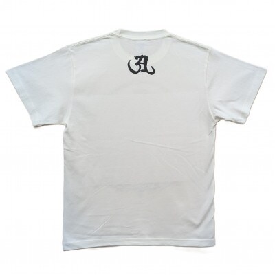 手描きTシャツ 仏画 大日如来 金剛界 白 (半袖 Sサイズ)