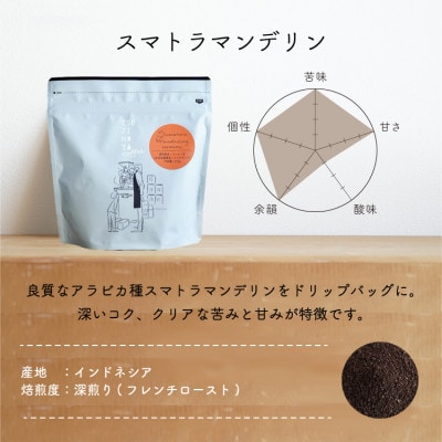 コーヒー豆　自家焙煎　スマトラマンデリン 1kg(200g×5袋)【豆のまま】