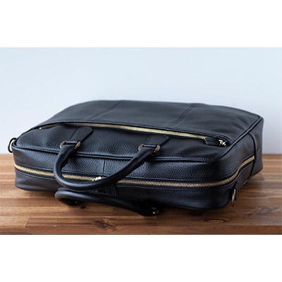 【ビジネスバッグ】本革 ビジネスブリーフ 通勤バッグ 2way 通勤/OL【at-17ns-BK】