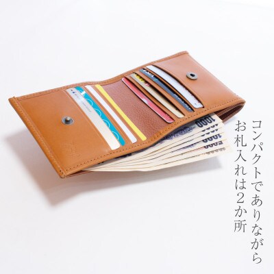 【本革 二つ折り財布】ハーフウォレット 財布 アラバスタレザー サイフ【aw-01hn-CHO】