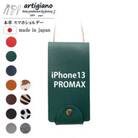 【本革 スマホショルダー】グリーン iPhone13PROMAX 手帳型【apo-22hh】