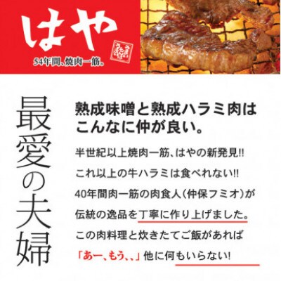 「50年の技が光る」 牛肉ハラミ 2.1kg (350g×6) 老舗焼肉店秘伝のタレ仕込み