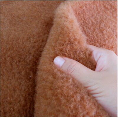 【ダブルサイズ】洗える贅沢キャメルファー敷毛布　140×205cm　ベージュ　CH-140