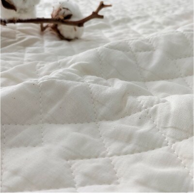 【シングル】和泉木綿 艶やかシルクコットンガーゼ敷パッド 100×205cm　PK-1501SR