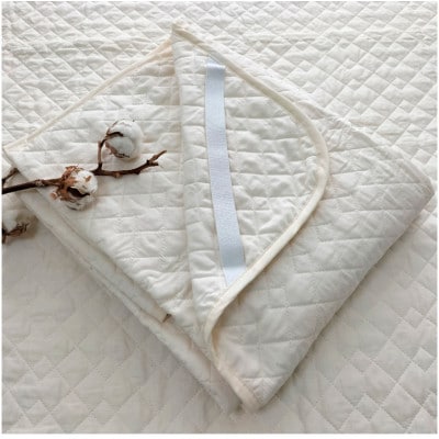 【シングル】和泉木綿 艶やかシルクコットンガーゼ敷パッド 100×205cm　PK-1501SR