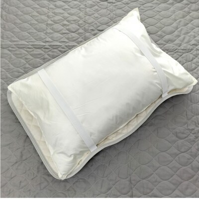 【Mサイズ 43×63cm】艶やかリネン100%枕パッド2枚組 グレー LIN-4363-GY2P