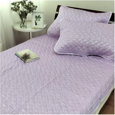 【シングルサイズ】ピュアシルク敷パッド 100×205cm　1枚 パープル SCC-1020SC
