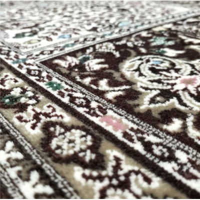 【6畳用】240×330cm 洗える国産モケット織ラグ ワイン(サンレモ240×330WI)