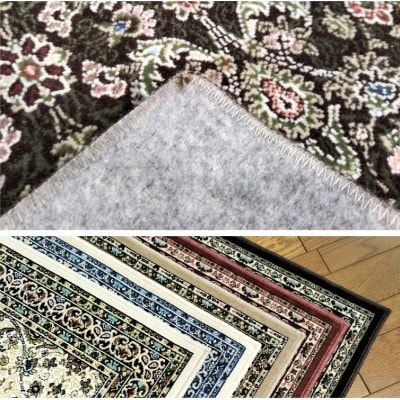 【67×110cm】 洗える国産モケット織り玄関マット ブラウン(ポーロ67×110BR)