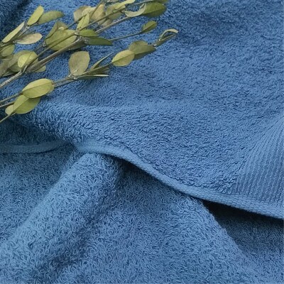 【バスタオル2枚組】オーガニックコットンバスタオル(60×120cm) 彩りネイビー