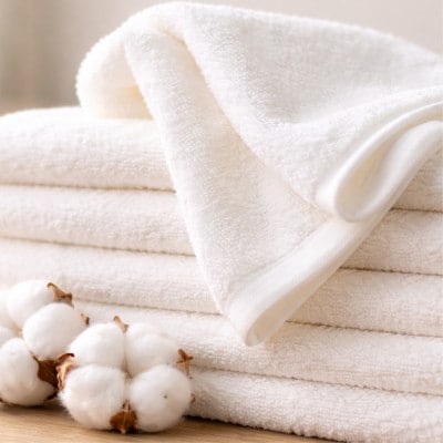 【フェイスタオル10枚組】自然由来にこだわった やさしさタオル(34×85cm) オフホワイト