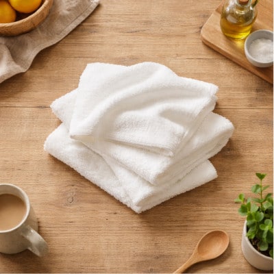 【フェイスタオル10枚組】自然由来にこだわった やさしさタオル(34×85cm) オフホワイト