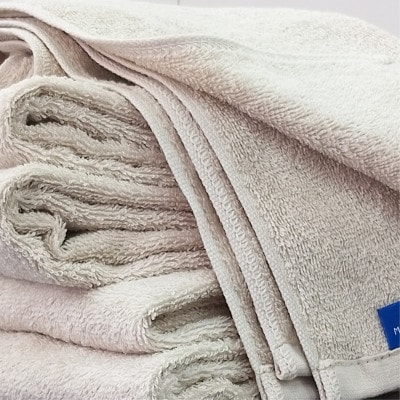 【フェイス2枚・バス1枚】『非ふわふわ派』のための瞬間吸水タオルセット(アイボリー)