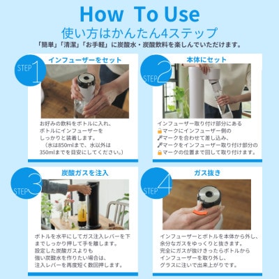 【ふるさと納税限定】ドリンクメイト Series640 スターターセット/ホワイト/炭酸水メーカー