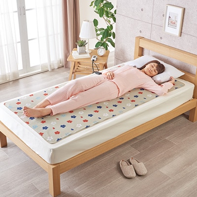 電気綿敷毛布ロング (電気毛布)(約180×80cm)