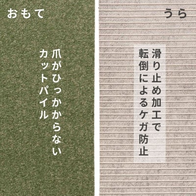 水が転がる程の撥水性!撥水ペットマット「UKU」10枚セット グリーン