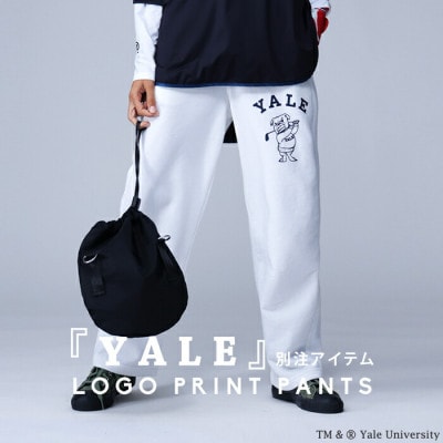 【ANTIQUA/アンティカ】別注 YALE GOLF ロゴパンツ(ZGL-00004-03-M)