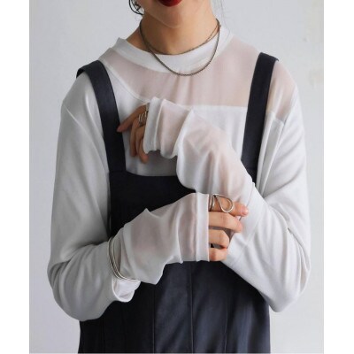 ふるさと納税 和泉市 【ANTIQUA/アンティカ】シアー切り替え トップス(PN-00545-05-Regular) ANTIQUA/アンティカ】シアー切り替え トップス (PN-00545-03