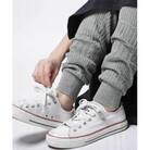 【ANTIQUA/アンティカ】リブレギンス 綿混 ニット 杢グレー M(NA-00203-15-M)